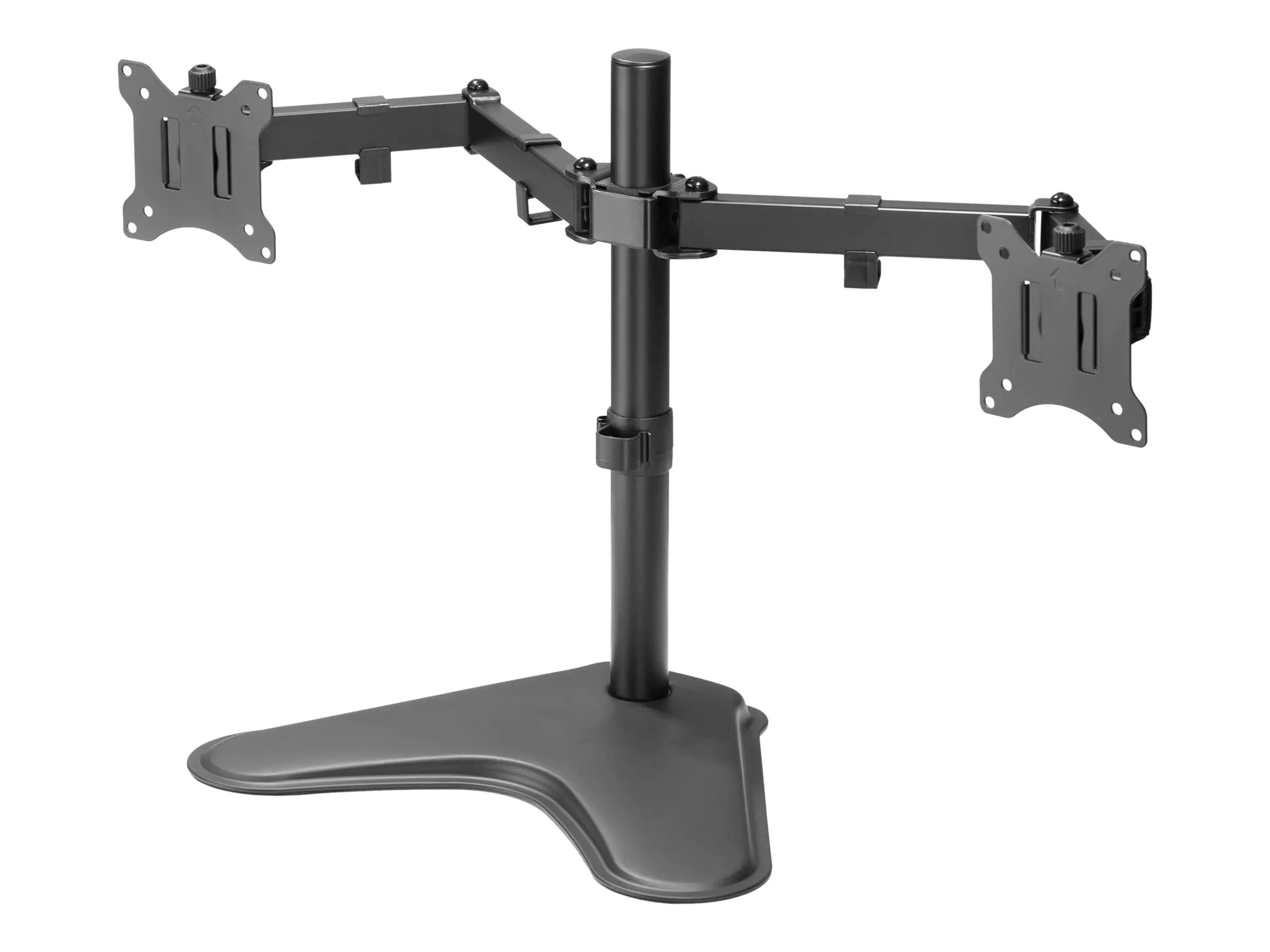 Equip Pro Economy - Aufstellung - für 2 LCD-Displays - Stahl - Schwarz - Bildschirmgröße: 43.2-81.3 cm (17"-32") - Schreibtisch