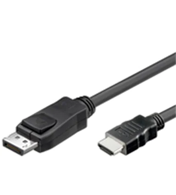 Good Connections Anschlusskabel DisplayPort 1.2 an HDMI - 24K vergoldete Kontakte - OFC - schwarz