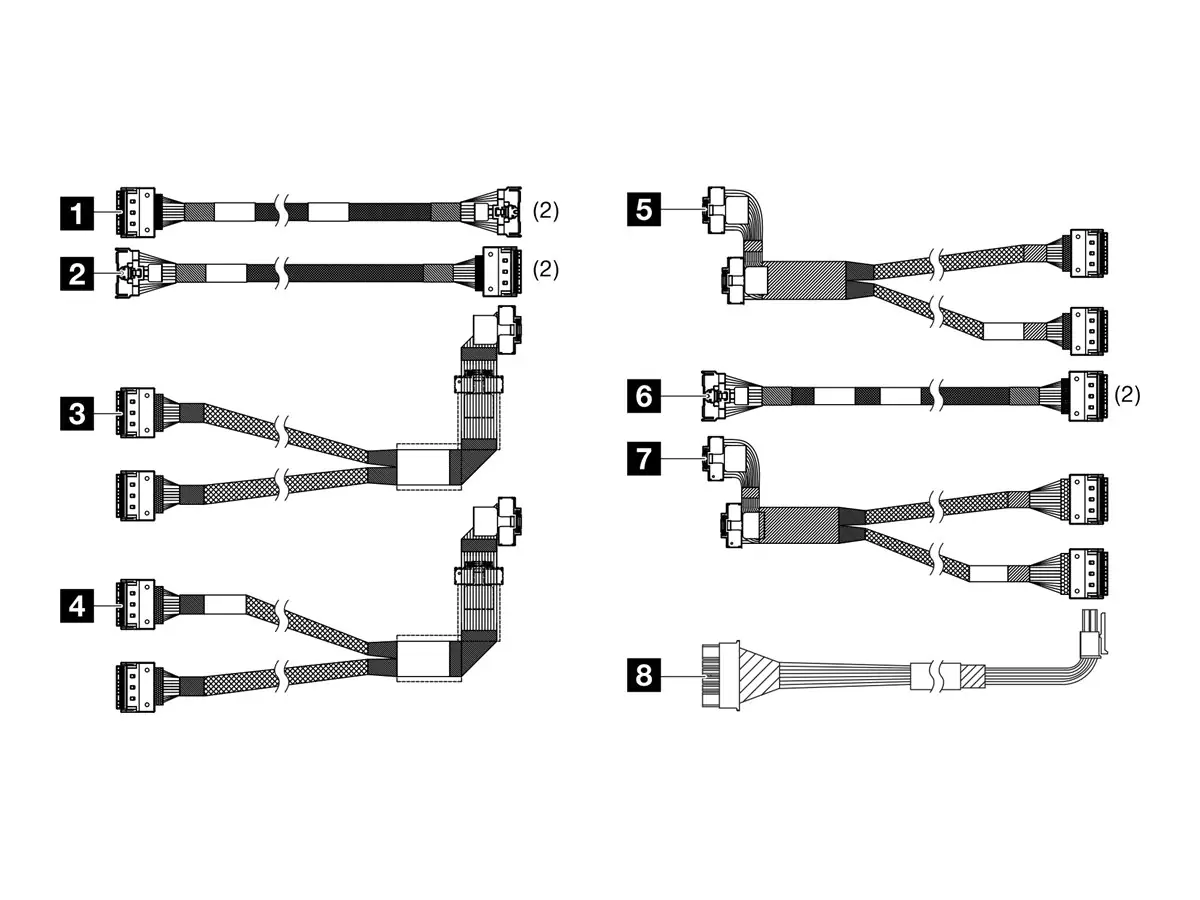 Lenovo Speicherkabelkit - für 2,5" Chassis