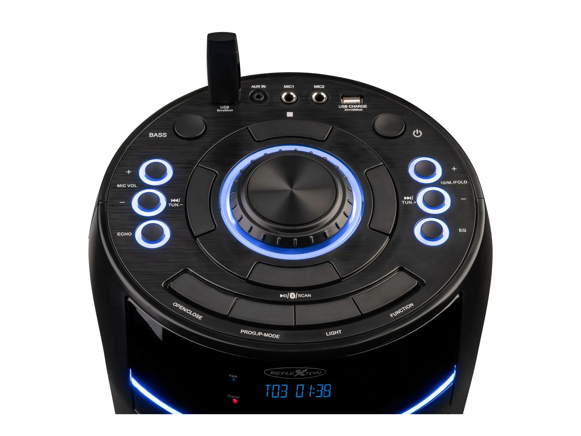 Reflexion Bluetooth Lautsprecher USB AUX - Lautsprecher - Stereo