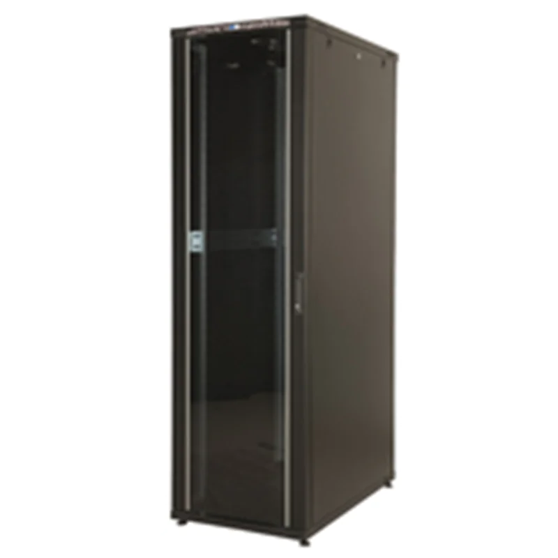 Ekivalan Systems BEEA22U6080BL122, Freistehendes Gestell, 22U, 800 kg, Sperrschloss, Verbessertes Kabelmanagement, Schwarz
