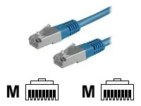 VALUE - Patch-Kabel - RJ-45 (M) zu RJ-45 (M) - 3 m - Paare in Metallfolie (PiMf) - CAT 6 - geschirmt - Blau