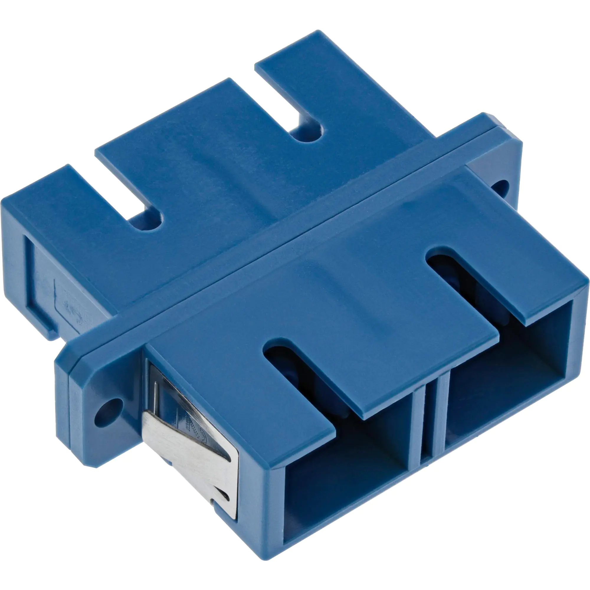 InLine LWL Kupplung - Duplex SC/SC - singlemode - blau - Keramik-Hülse - zum Einbau 89992S