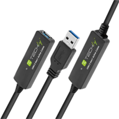 Techly Verlängerungskabel USB3.2 SuperSpeed+ 20m - Digital/Daten - Verlängerungskabel
