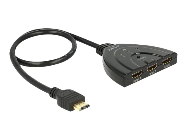 Delock HDMI UHD Switch 3 x HDMI in > 1 x HDMI 18600