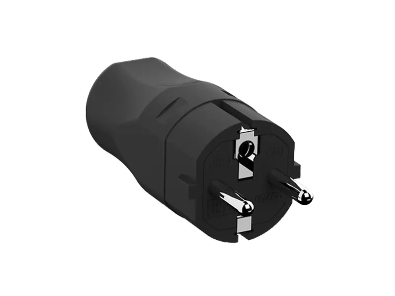 Bachmann - Netzanschluss - CEE 7/7 (S) - 250 V - 16 A - Schwarz, RAL 9005