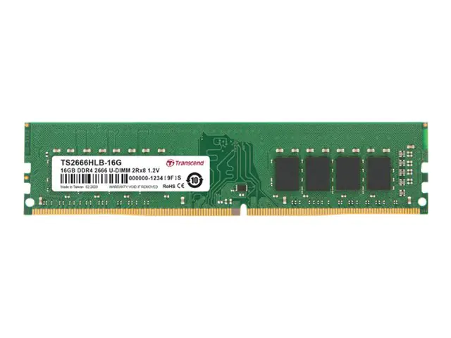 Transcend JetRAM - DDR4 - Modul - 16 GB - DIMM 288-PIN - 3200 MHz / PC4-25600 - CL22 - 1.2 V - ungepuffert - non-ECC