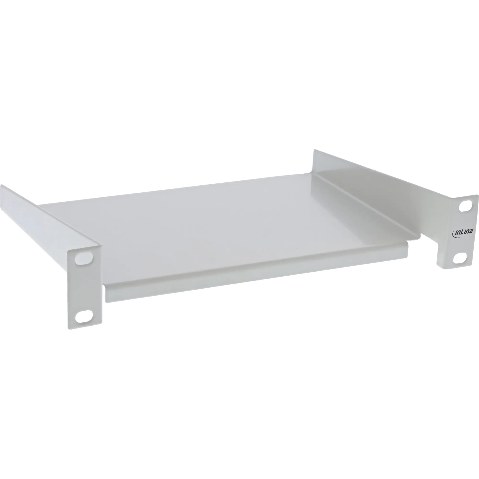 InLine 10" Fachboden - 160mm - 10kg - 1HE - RAL 7035 grau 19109F