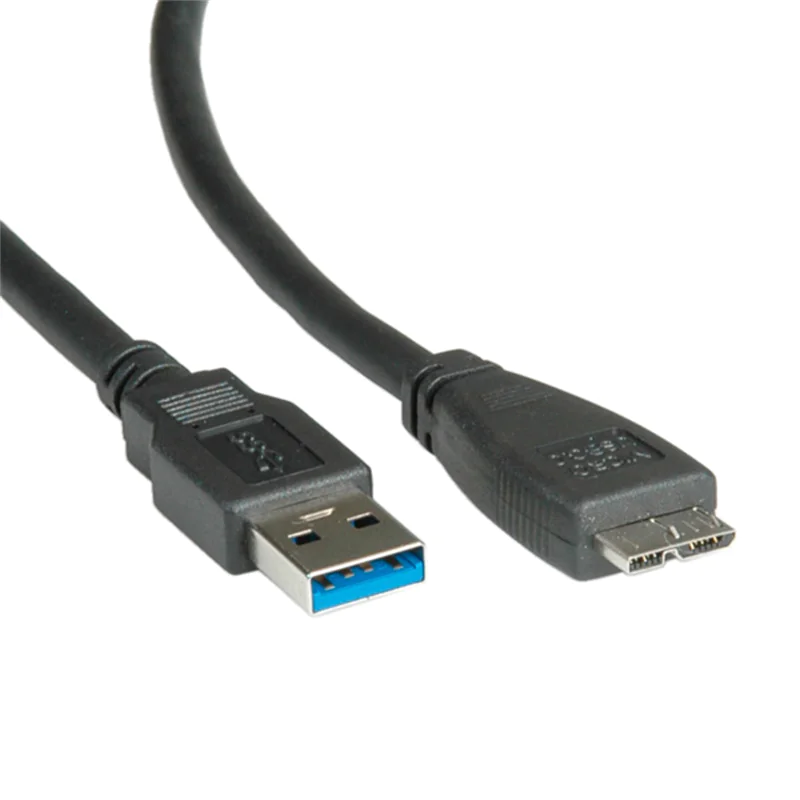 Roline - USB-Kabel - USB Typ A (M) zu Micro-USB Typ B (M) - USB 3.0 - 2 m - Schwarz