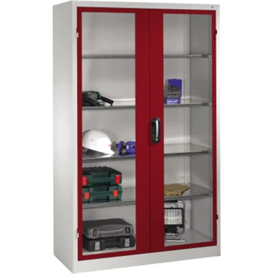 C+P Werkzeugschrank 8931055S10075 Fenstertür 1950x1200x500mm lgr/rrt