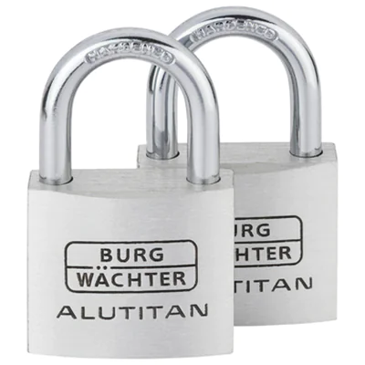BURG-WÄCHTER Vorhangschloss DUO 770 40 SB Zylinderschloss 23,5mm Aluminium