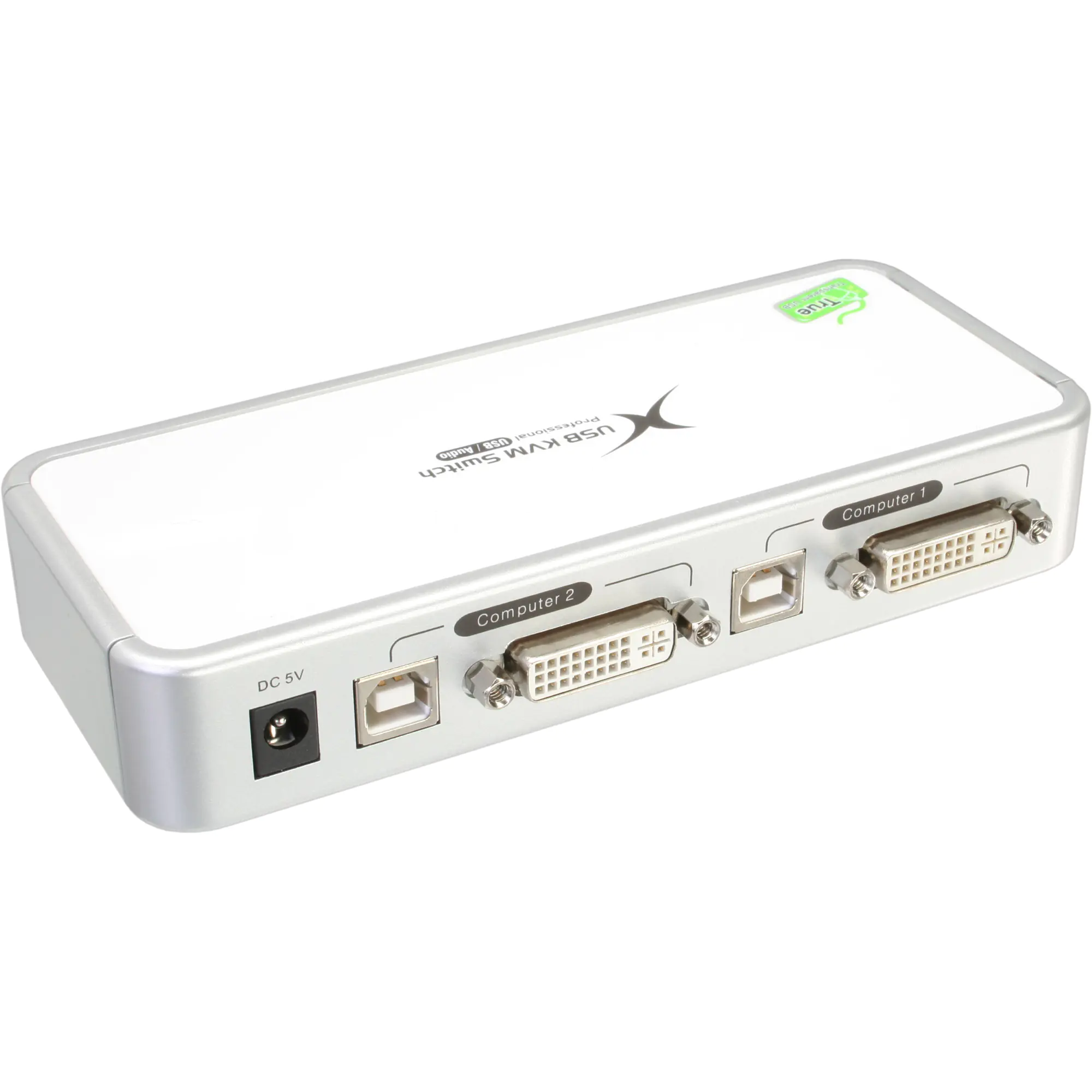 InLine - KVM-/Audio-Switch - 2 x KVM/Audio - 1 lokaler Benutzer - Desktop