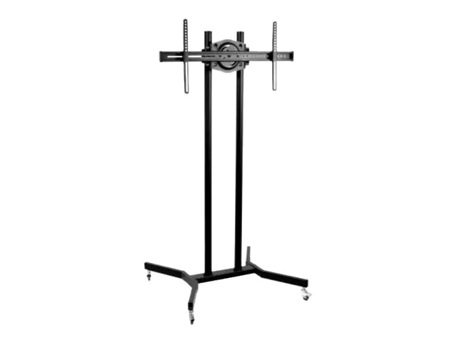 Techly Aufstellung - für Flachbildschirm - Metall - Schwarz - Bildschirmgröße: 94-178 cm (37"-70")