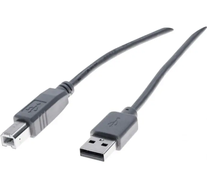 exertis Connect - USB-Kabel - USB (M) zu USB Typ B (M) - USB 2.0 - 60 cm - Grau
