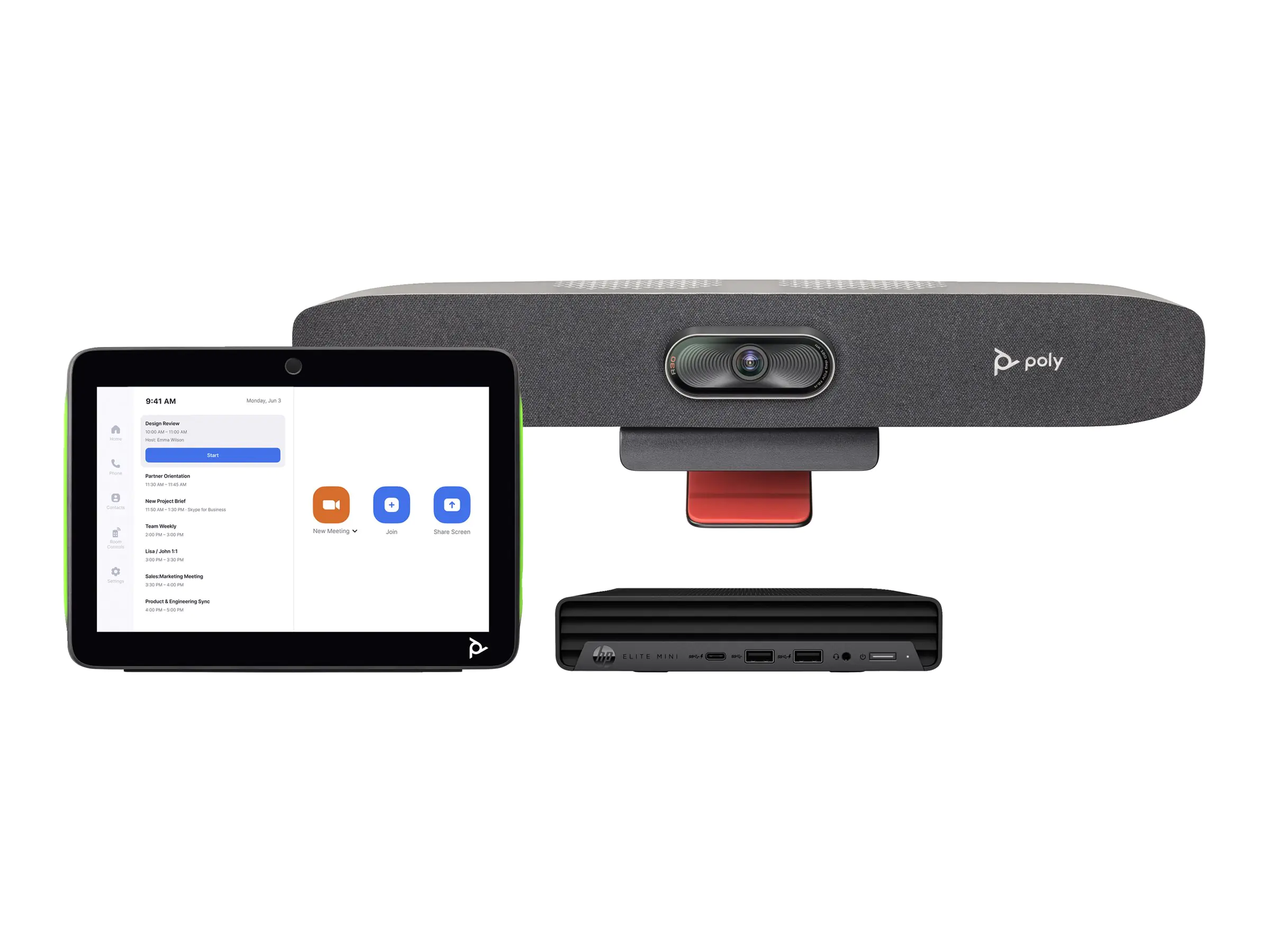 Poly HP Poly Studio Small Room Bundle - Für Zoom Rooms - Kit für Videokonferenzen (Poly TC10