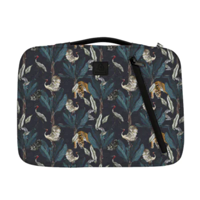 Exacompta Notebookhülle Sleeve 37 x 28 x 2,5 cm (B x H x T) Minifronttasche mit Reißverschluss Polyester, 100 % recycelt mehrfarbig