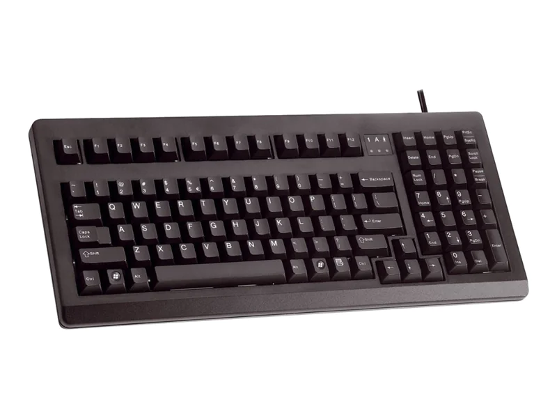 CHERRY G80-1800 - Tastatur - PS/2, USB - Deutsch - Schwarz