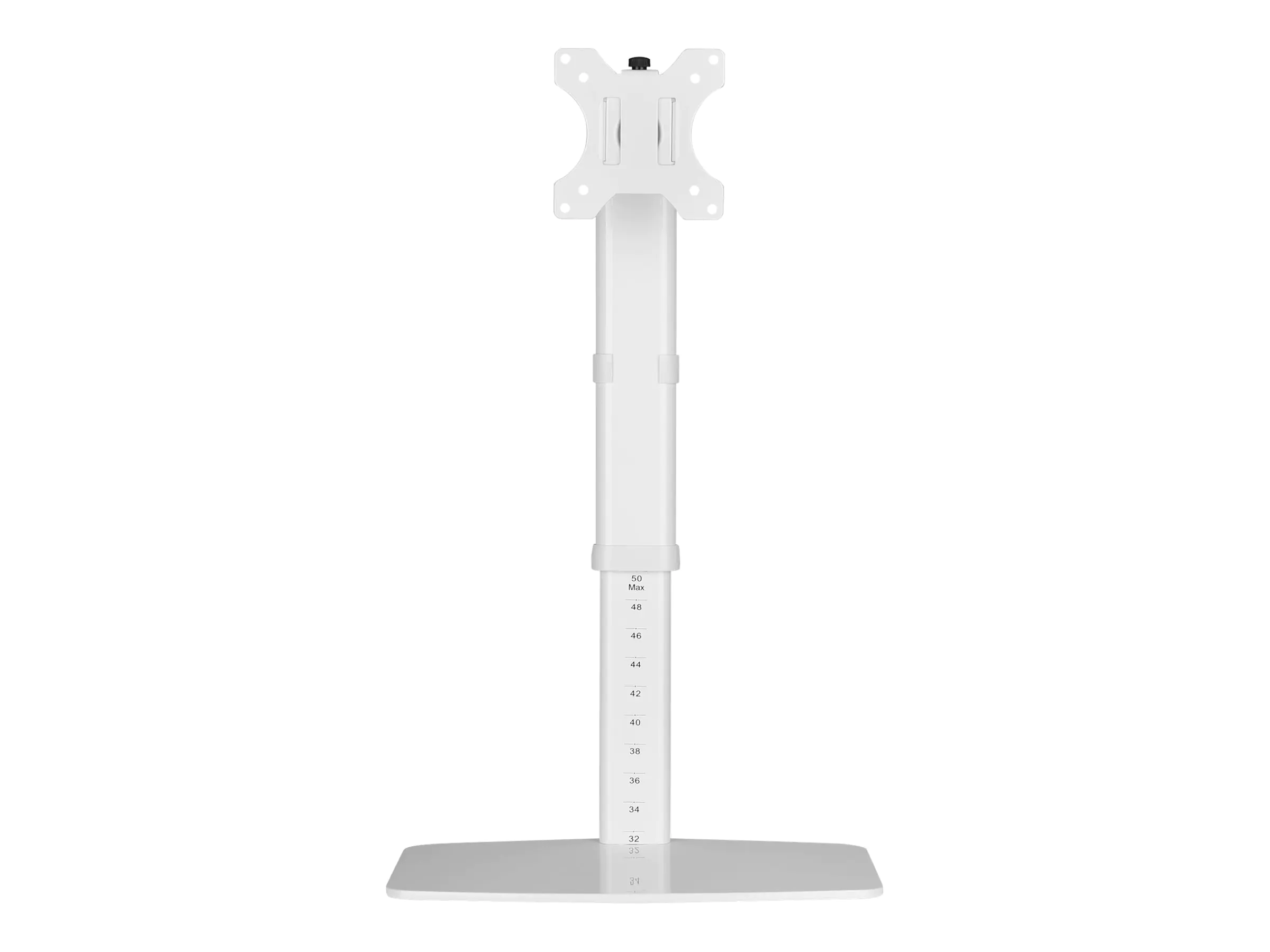 TECHly DESK 100 - Aufstellung - freistehend - für Monitor - weiß - Bildschirmgröße: 43.2-68.6 cm (17"-27") - Schreibtisch