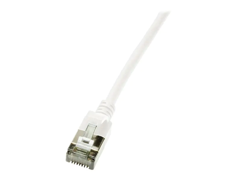 LogiLink Ultraflex SlimLine - Patch-Kabel - RJ-45 (M) zu RJ-45 (M) - 0.5 m - 3.8 mm - shielded PIMF - CAT 6a - geschirmt, halogenfrei, geformt - weiß, RAL 9010