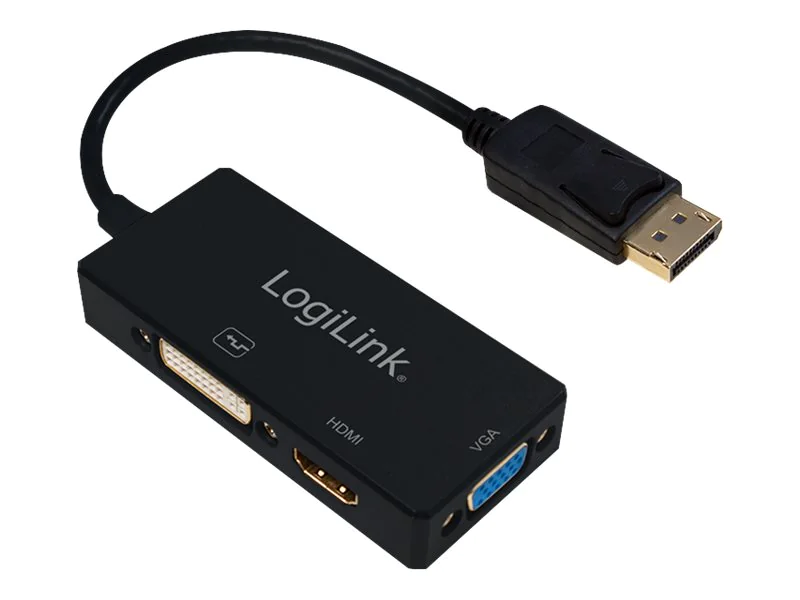 LogiLink - Videokonverter - DisplayPort - DVI, HDMI, VGA