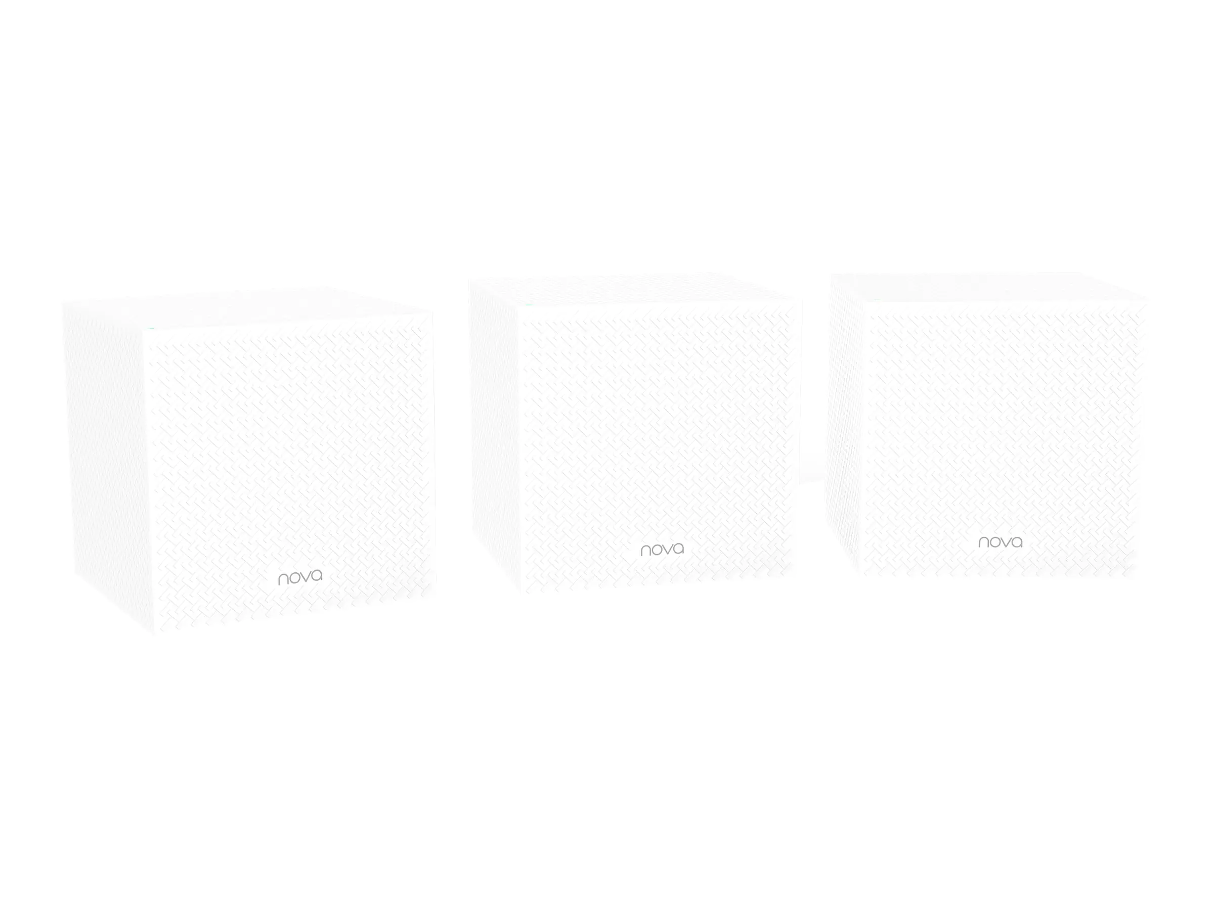 Tenda Nova MW12 - WLAN-System - (3 Router) - bis zu 500 qm - Netz 1GbE - Wi-Fi 5 - Tri-Band