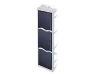 Middle Atlantic Products Middle Atlantic LVFD-18 - Rack-Tür - Vorderseite - Textured Black Powder - 18U - 48.3 cm (19")