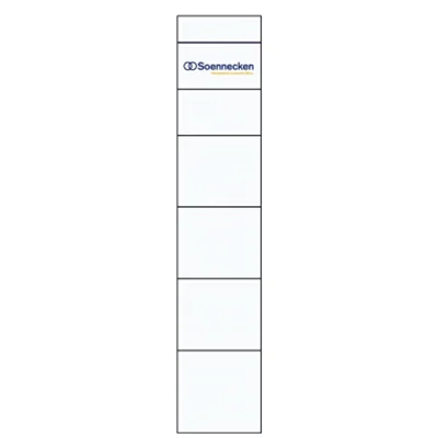 Soennecken Einsteckrückenschild 3348 30x190mm weiß 10 St,./Pack.