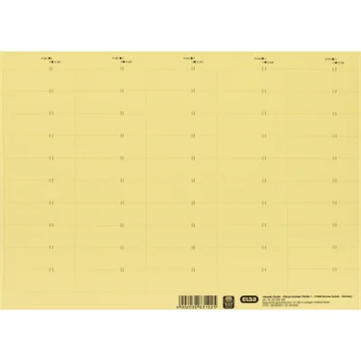 ELBA Beschriftungsschild 58 x 18 mm (B x H) 160g/m² Karton gelb 500 St./Pack.