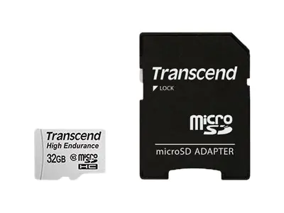 Transcend Hochbelastbare - Flash-Speicherkarte (microSDHC/SD-Adapter inbegriffen) - 32 GB - UHS-I U1 / Class10 - SDHC