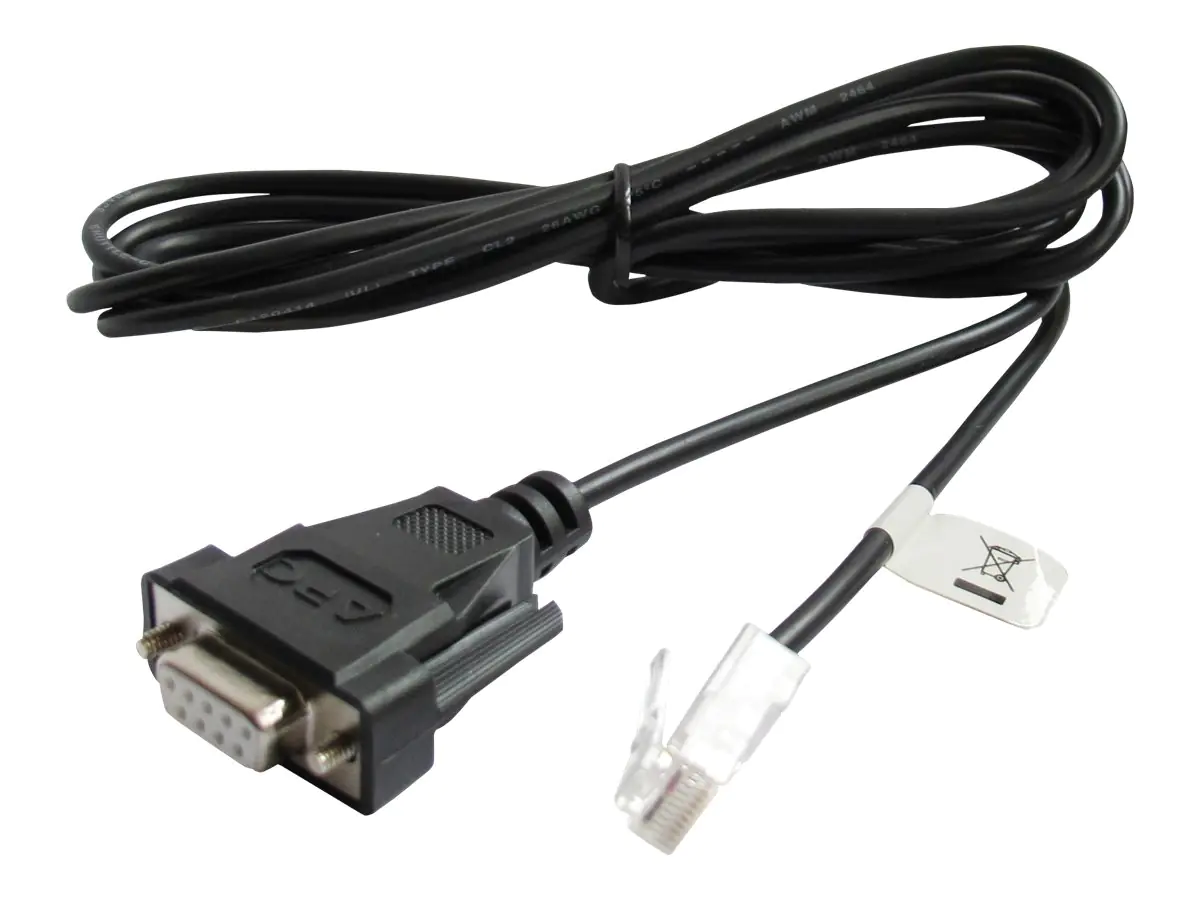 APC - Kabel seriell - RJ-45 (M) zu DB-9 (W) - 2 m - für P/N: SRV1KA-TW, SRV1KI-TW, SRV2KA-TW, SRV2KI-TW, SRV3KA-TW, SRV3KI-TW, SRV6KI-TW
