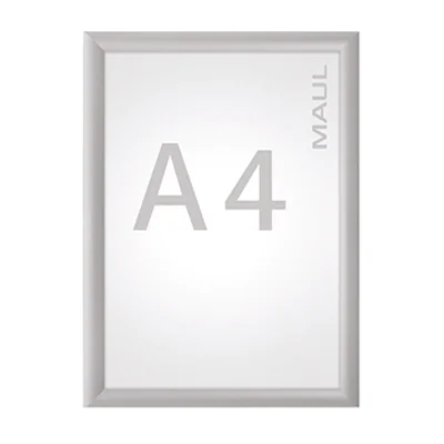 MAUL Bilderwechselrahmen MAULstandard 24 x 33 x 1,2 cm (B x H x T) DIN A4 19 x 28 cm (B x H) Aluminium, eloxiert alu