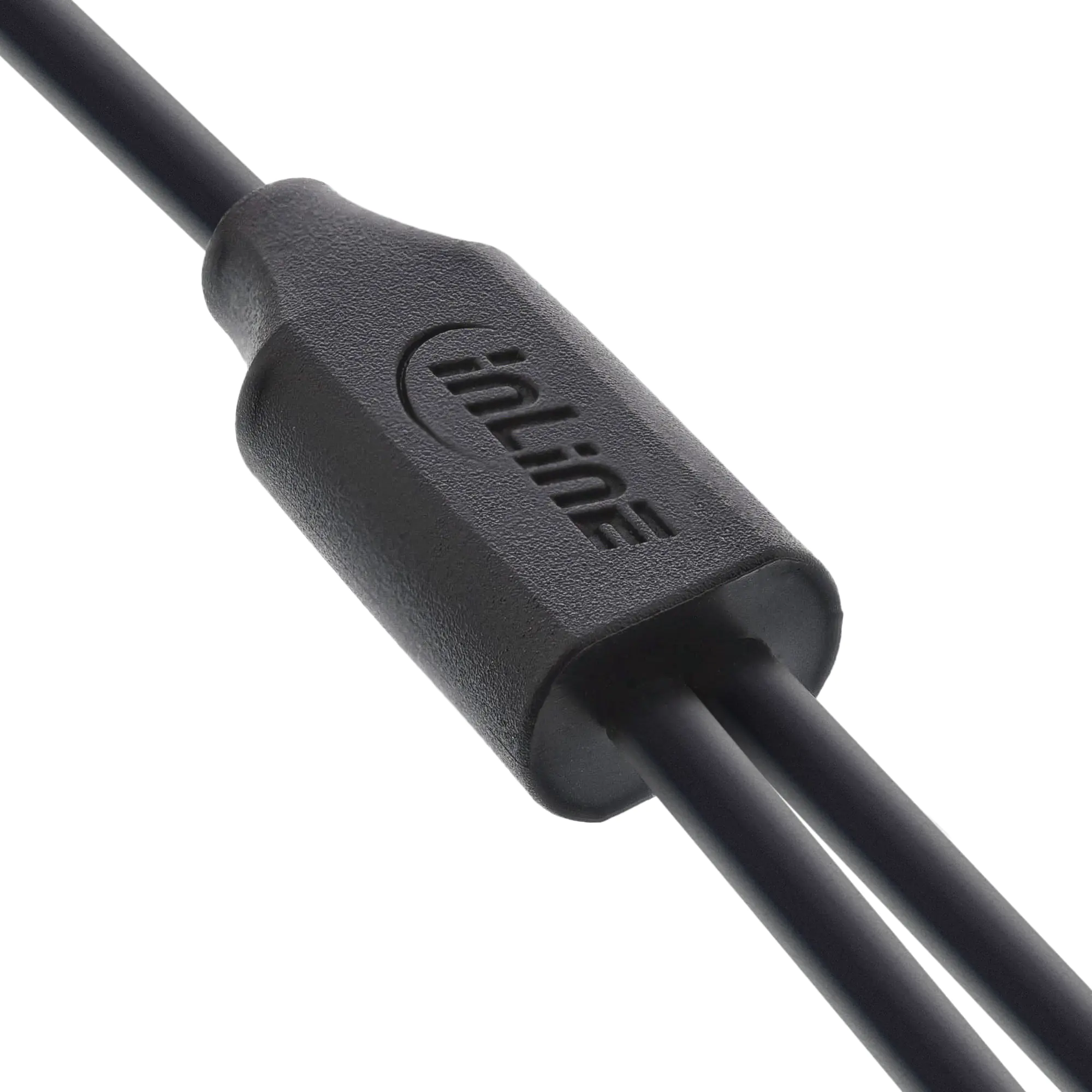 InLine USB 2in1 Y-Ladekabel 1x USB-A Stecker an 2x USB-C Stecker schwarz 1m - Kabel - Digital/Date