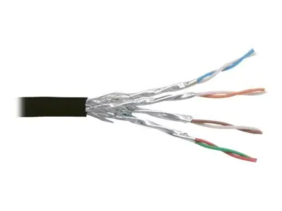 InLine - Bulkkabel - 100 m - SSTP-Kabel - CAT 6 - verseilt - Schwarz