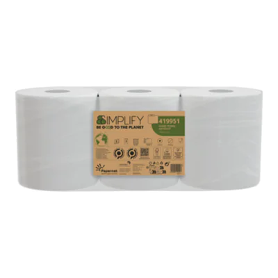 Papernet Handtuchrolle Autocut Simplify 19,6 cm x 130 m (B x L) Zellstoff weiß 3 Rl./Pack.