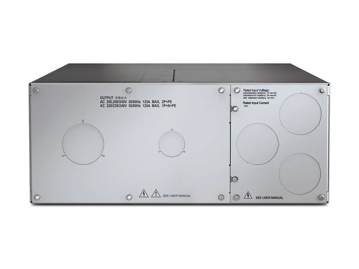 APC Service Bypass Panel - Umleitungsschalter (Rack - einbaufähig) - AC 200/208/220/230/240/380/400 V - 20000 VA - Ausgangsanschlüsse: 2 - Schwarz - für P/N: SURT10000XLT-1TF, SURT10000XLT-2TF3-D, SURT14KRMXLJ, SURT18KRMXLJ, SURT20KUXI-IN