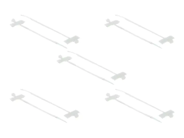 Delock Cable Tie with Label Tap - Kabelbinder - 10 cm - weiß (Packung mit 10)