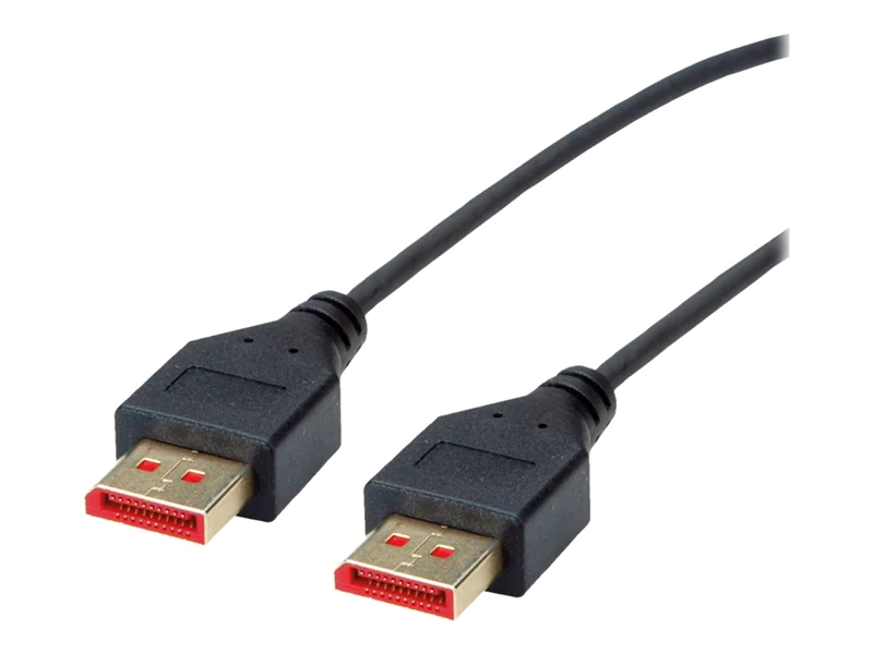Roline - DisplayPort-Kabel - DisplayPort (M) zu DisplayPort (M) - DisplayPort 1.4 - 1 m - 8K Unterstützung - Schwarz