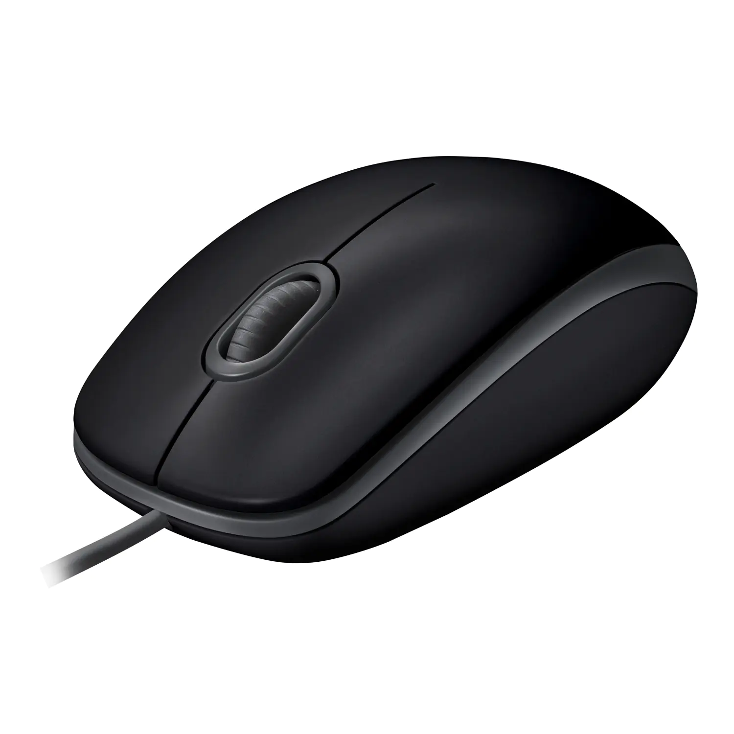 Logitech B110 Silent - Maus - rechts- und linkshändig - optisch - 3 Tasten - kabelgebunden - USB