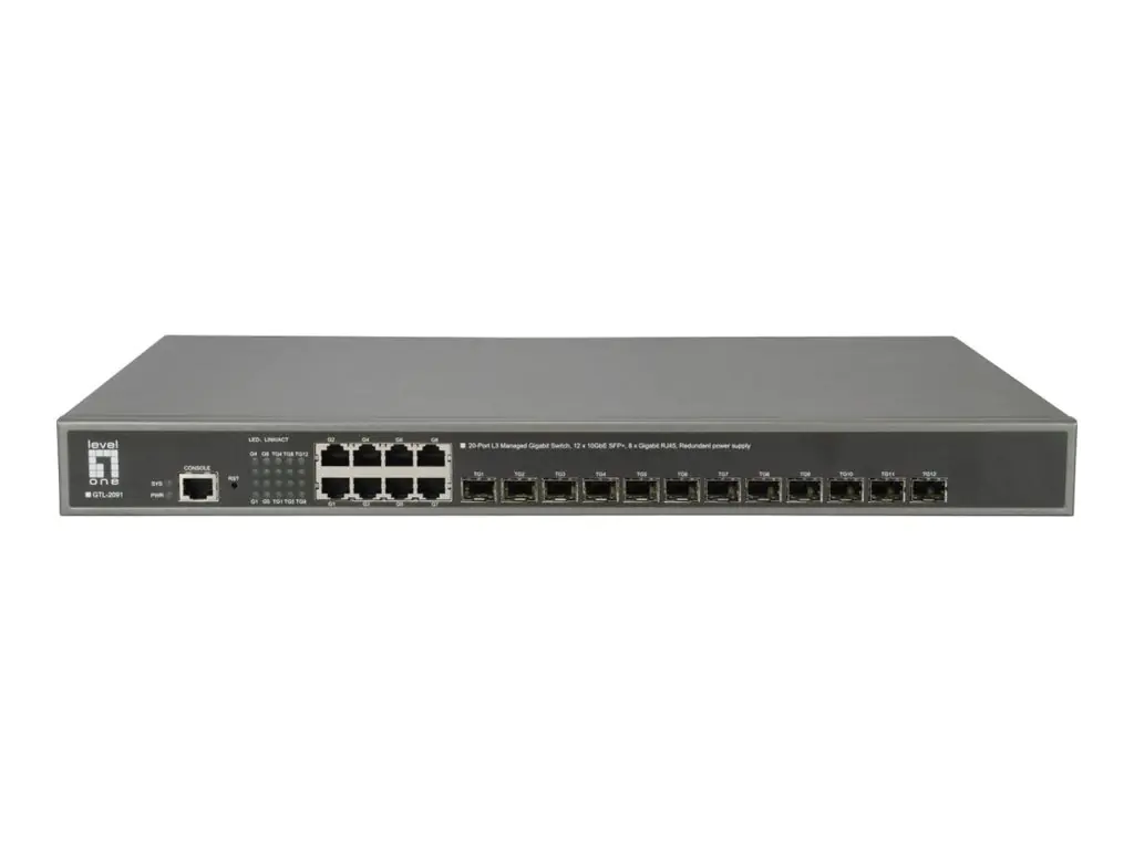 Digital Data Communications LevelOne GTL-2091 - Switch - L3 - managed - 8