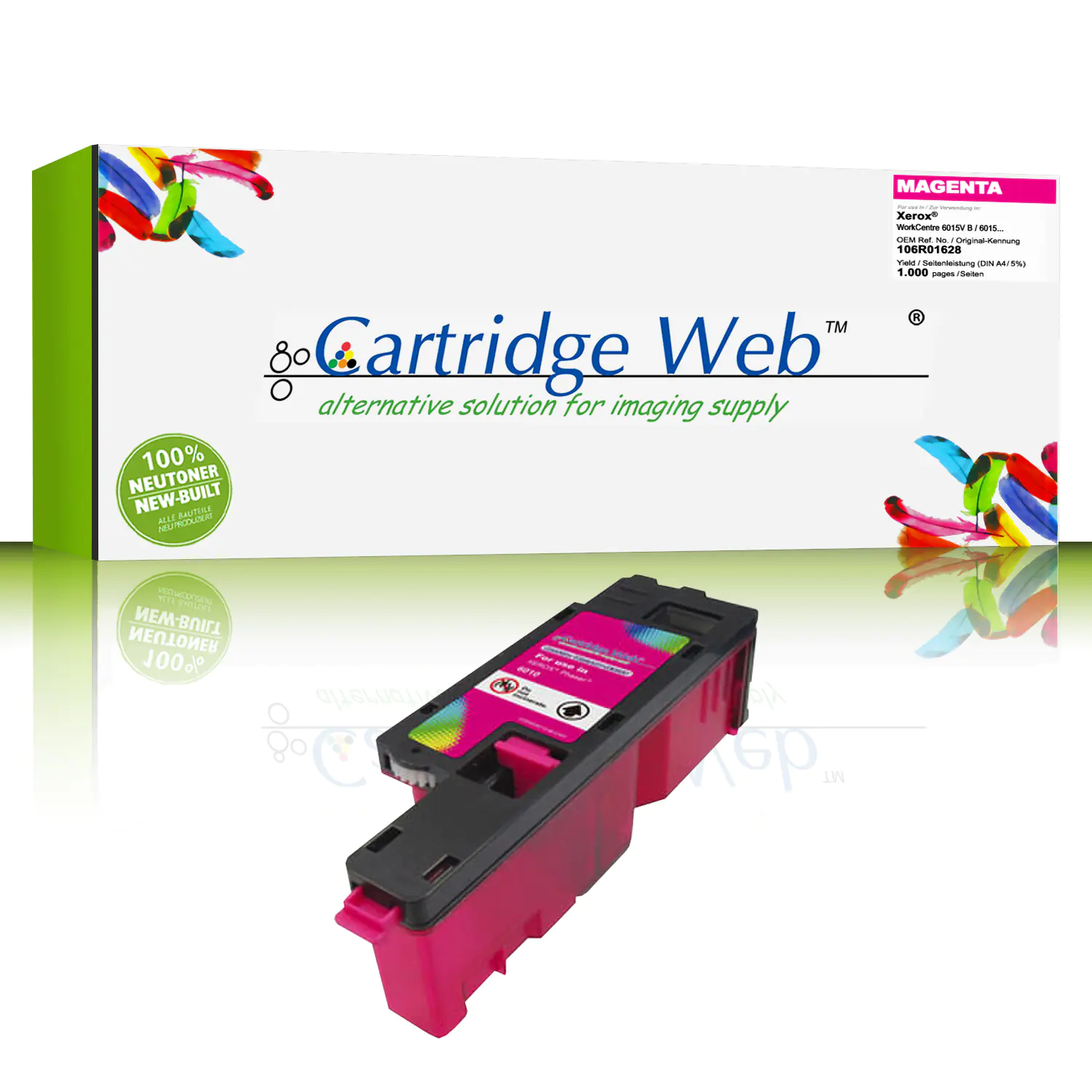 CartridgeWeb Toner kompatibel zu Xerox 106R01628 magenta 1.000 Seiten