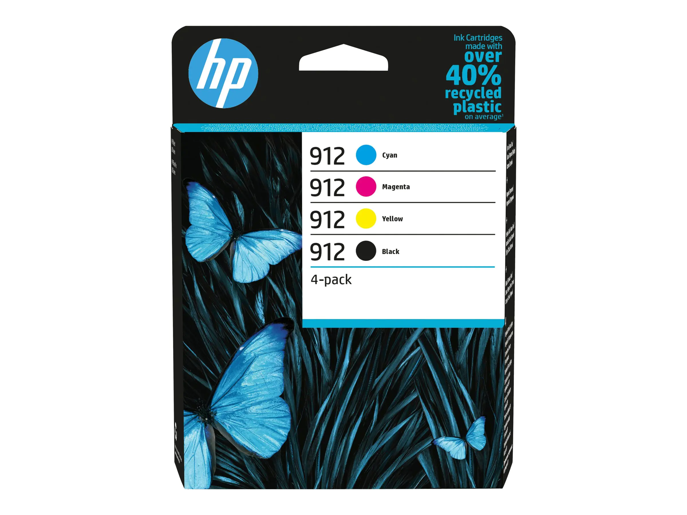 HP 912 - 4er-Pack - Schwarz, Gelb, Cyan, Magenta - original - Tintenpatrone - für Officejet 80XX; Officejet Pro 80XX