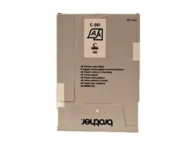 Brother A6 (105 x 148 mm) 30 Blatt Kohlepapier (Packung mit 2) C251S