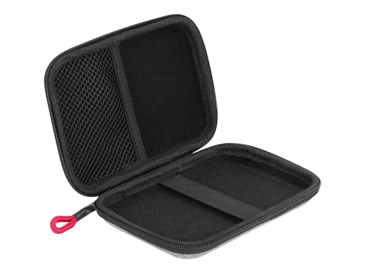 Delock Protection Bag - Festplattenlaufwerk-Schutzgehäuse - Kapazität: 1 Festplatte (2,5") - Grau, Schwarz