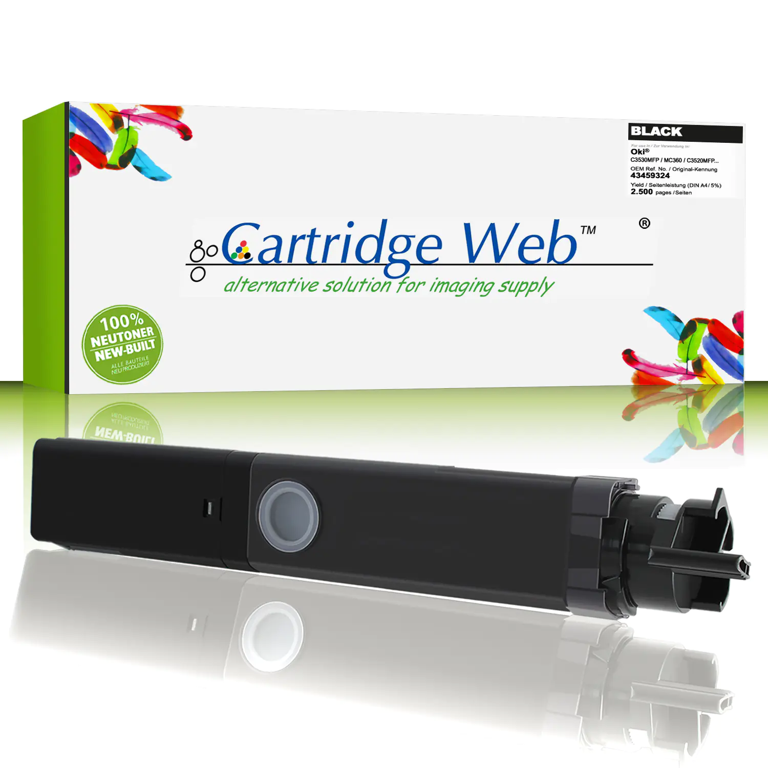 CartridgeWeb Toner kompatibel zu Oki 43459324 schwarz 2.500 Seiten