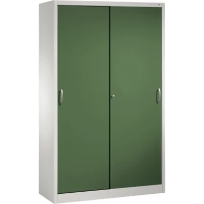 C+P Schwerlastschrank 2059002S10022 Schiebetür 1950x1200x500mm lgr/rgn