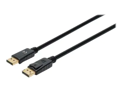 Manhattan DisplayPort 1.4 Cable, 8K@60hz, 2m, PVC Cable, Male to Male, With Latches, Fully Shielded, Black, Lifetime Warranty, Polybag - DisplayPort-Kabel - DisplayPort (M) zu DisplayPort (M) - DisplayPort 1.4 - 300 V - 2 m - Support von 4K 120 Hz, Suppor