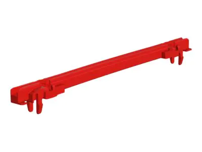 SCHROFF Führungsschiene - Rot - 22 cm (Packung mit 10) 24568362