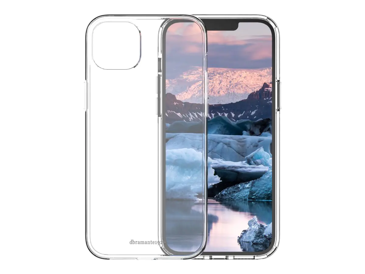 dbramante1928 Iceland Pro - Hintere Abdeckung für Mobiltelefon - Snap-on - 100 % recycelter Kunststoff - klar - für Apple iPhone 14 Plus