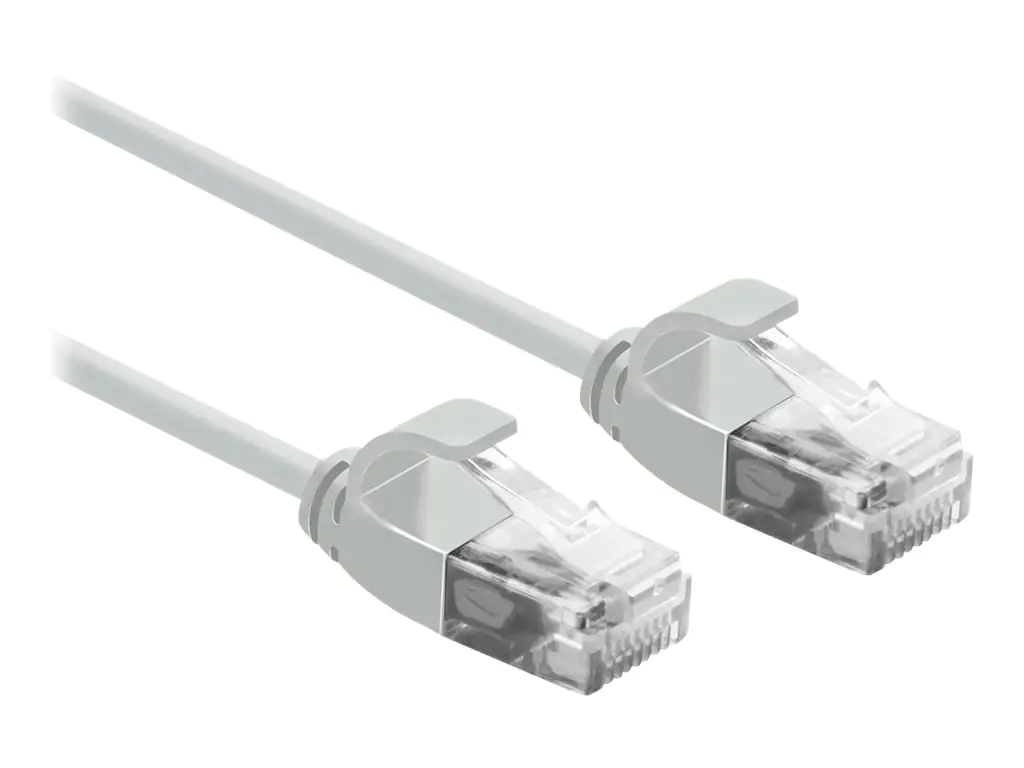 Roline - Patch-Kabel - RJ-45 (M) zu RJ-45 (M) - 50 cm - UTP - CAT 6a - halogenfrei, geformt - Grau
