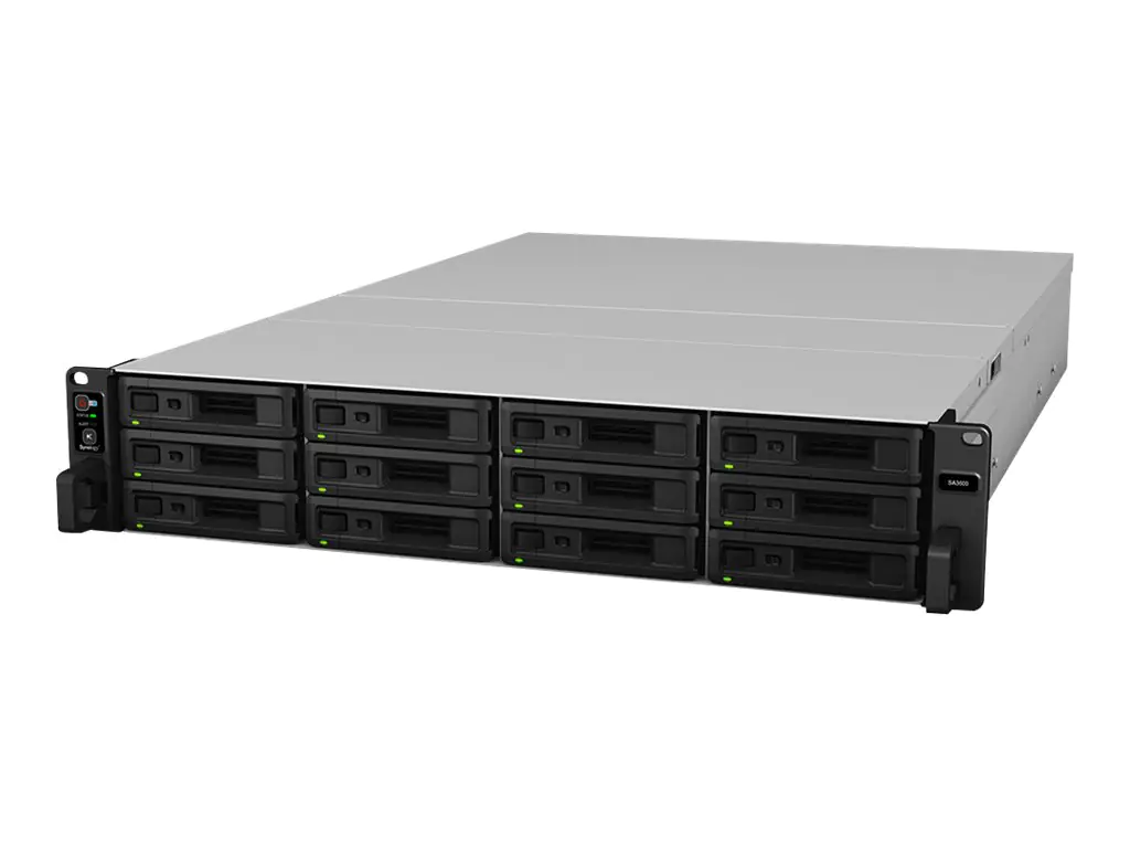 Synology SA3600 - NAS-Server - 12 Schächte - Rack einbaufähig - SATA 6Gb/s / SAS